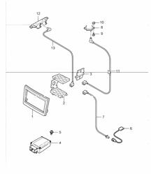 preparation navigation system japan for 997.1 I675 (Cars without radio preparation Japan navigation system) TURBO 2009