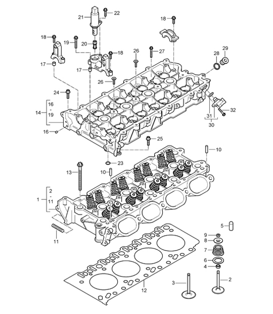 Diagram 103-00 Porsche 911 & 912 (1965-1989) Motor