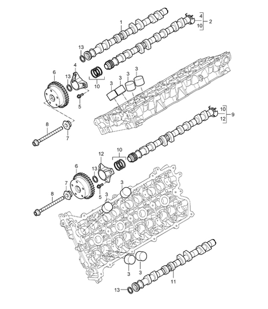 Diagram 103-10 Porsche Macan (95B) MK1 (2014-2018) Engine