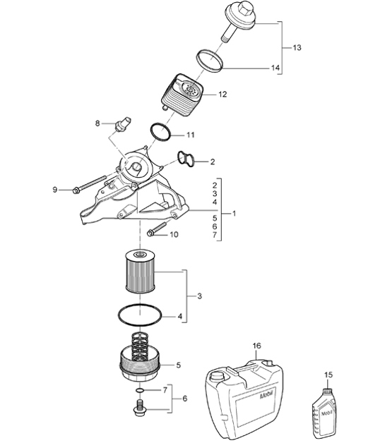 Diagram 104-11 Porsche 911 & 912 (1965-1989) Engine