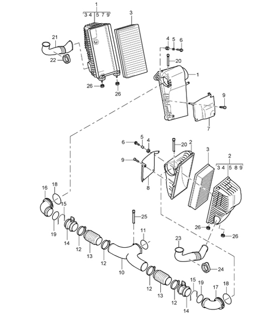 Diagram 106-00 Porsche 911 & 912 (1965-1989) Engine