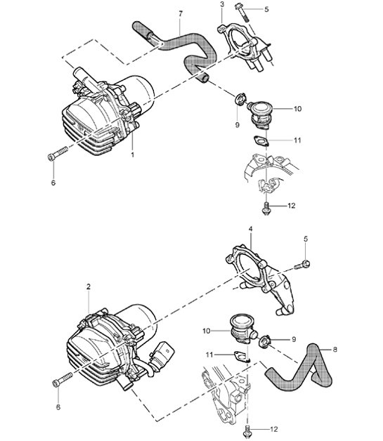 Diagram 108-00 Porsche 993 (911) GT2 1994-97 Engine