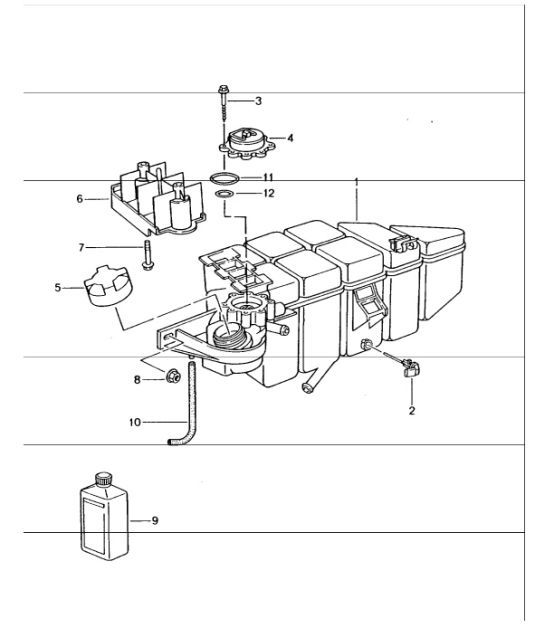 Diagram 105-20 Porsche 997 (911) MK1 2005-2008 Engine