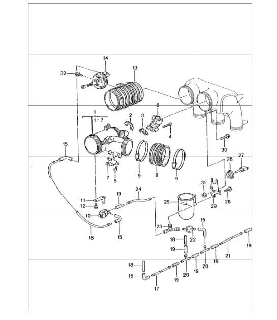 Diagram 107-00 Porsche Boxster 986/987/981 (1997-2016) Engine