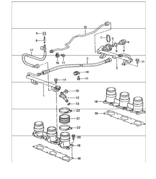 Diagram 107-05 Porsche 924S 2.5L 1986-87 
