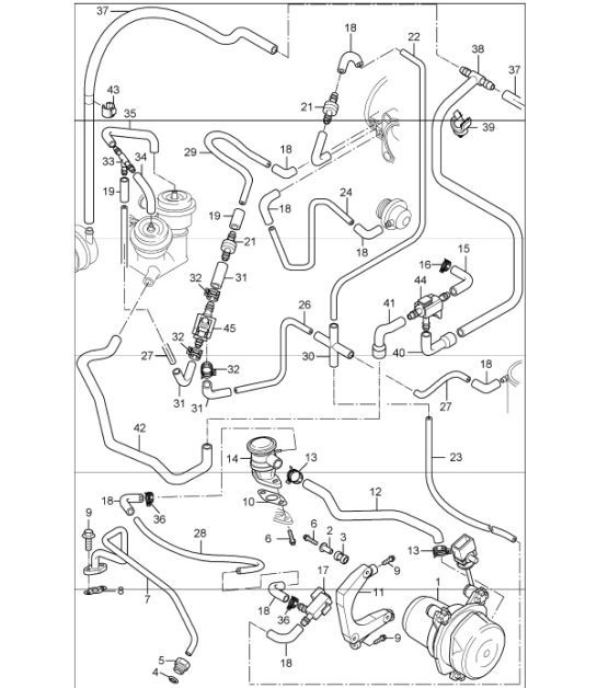 Diagram 108-05 Porsche 924S 2.5L 1986-87 