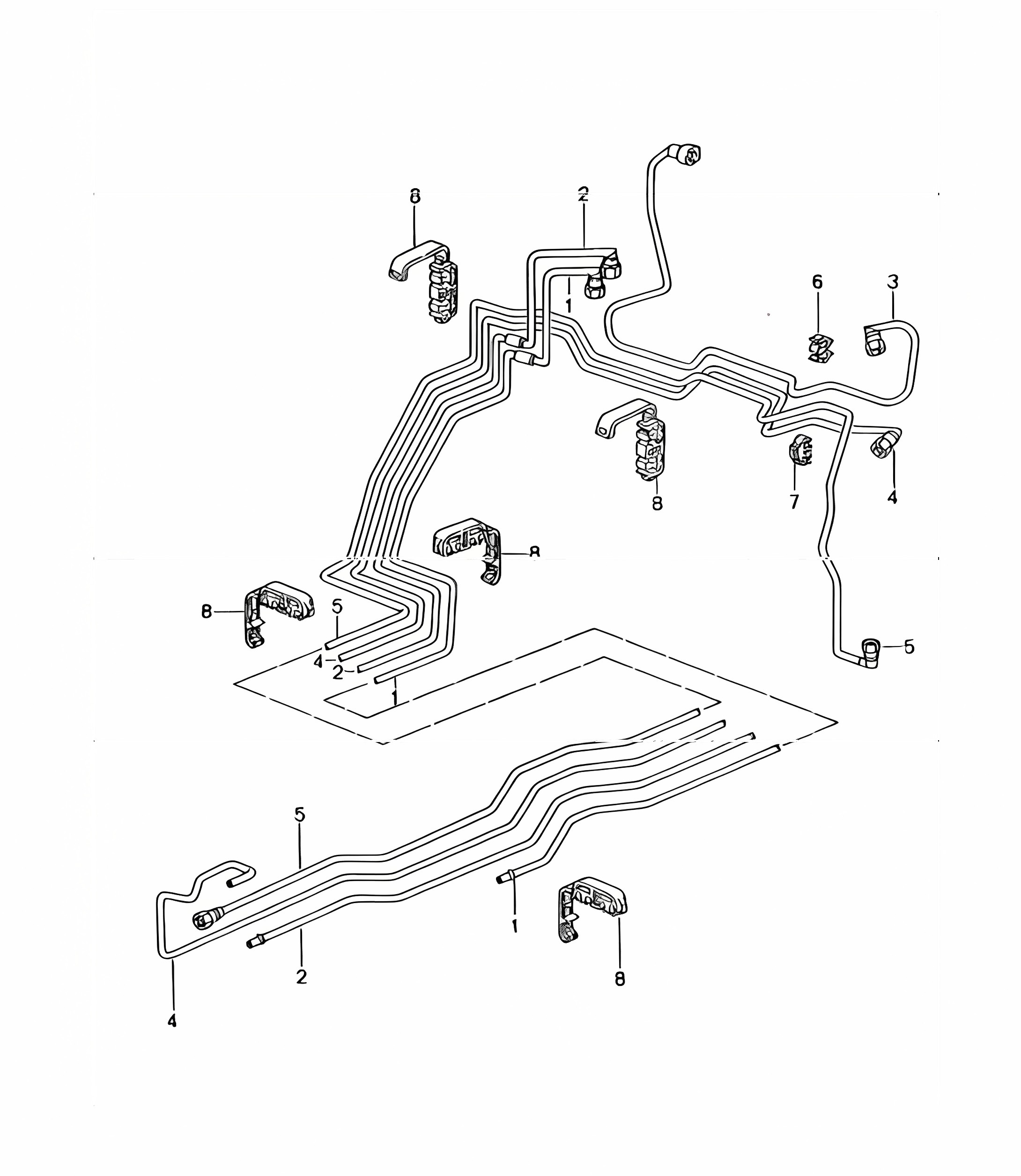 fuel system front 996 GT3-1 1999-05