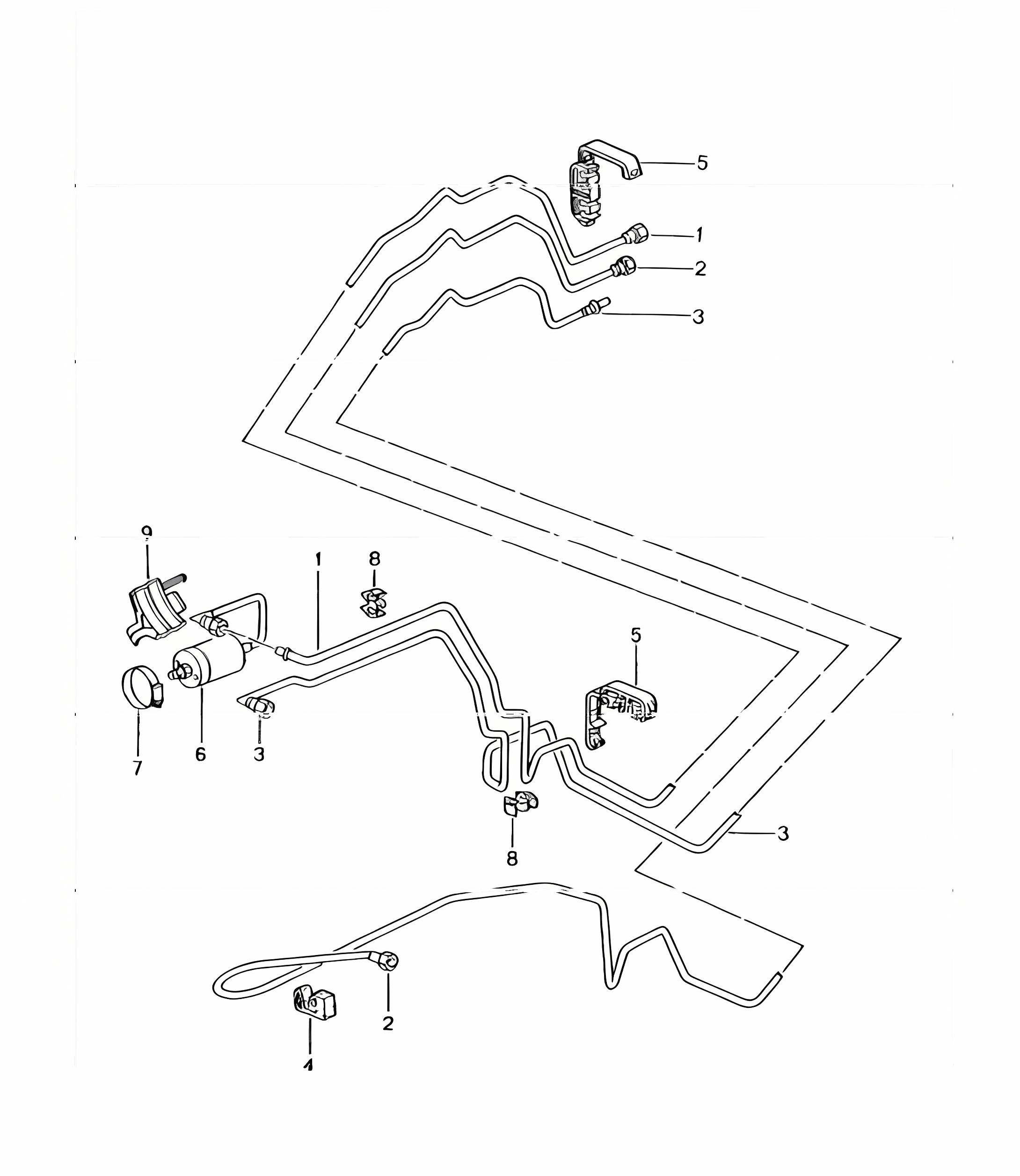 fuel system rear 996 GT3-1 1999-05