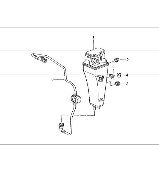Diagram 201-20 Porsche 993 (911) (1994-1998) Fuel System, Exhaust System
