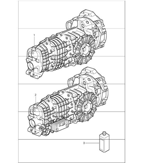 Diagram 302-00 Porsche Boxster 986/987/981 (1997-2016) Transmission