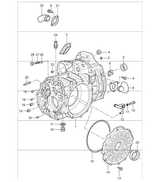 Diagram 302-05 Porsche 996 (911) (1997-2005) Trasmissione