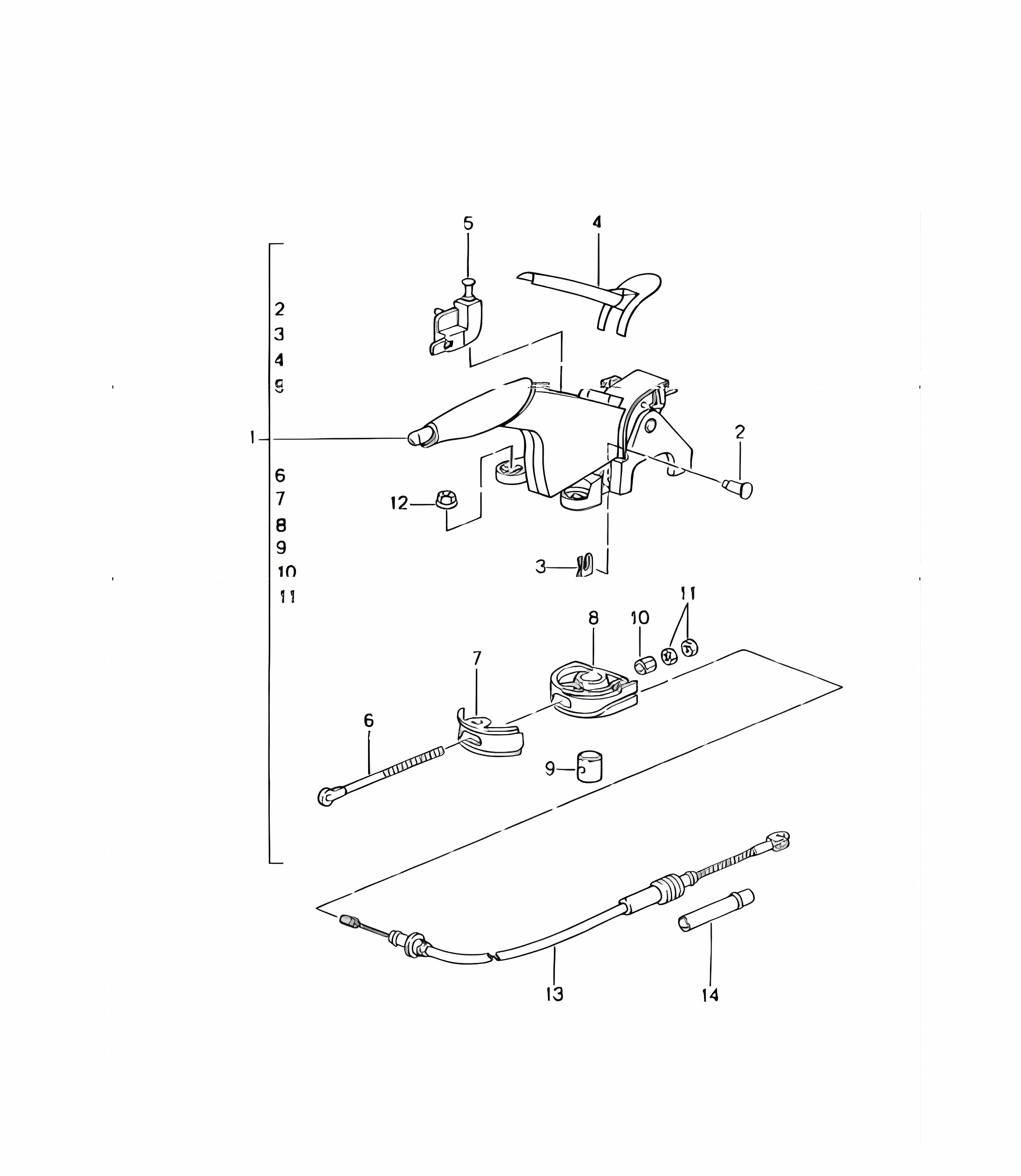 handbrake actuator 996 GT3-1 1999-05