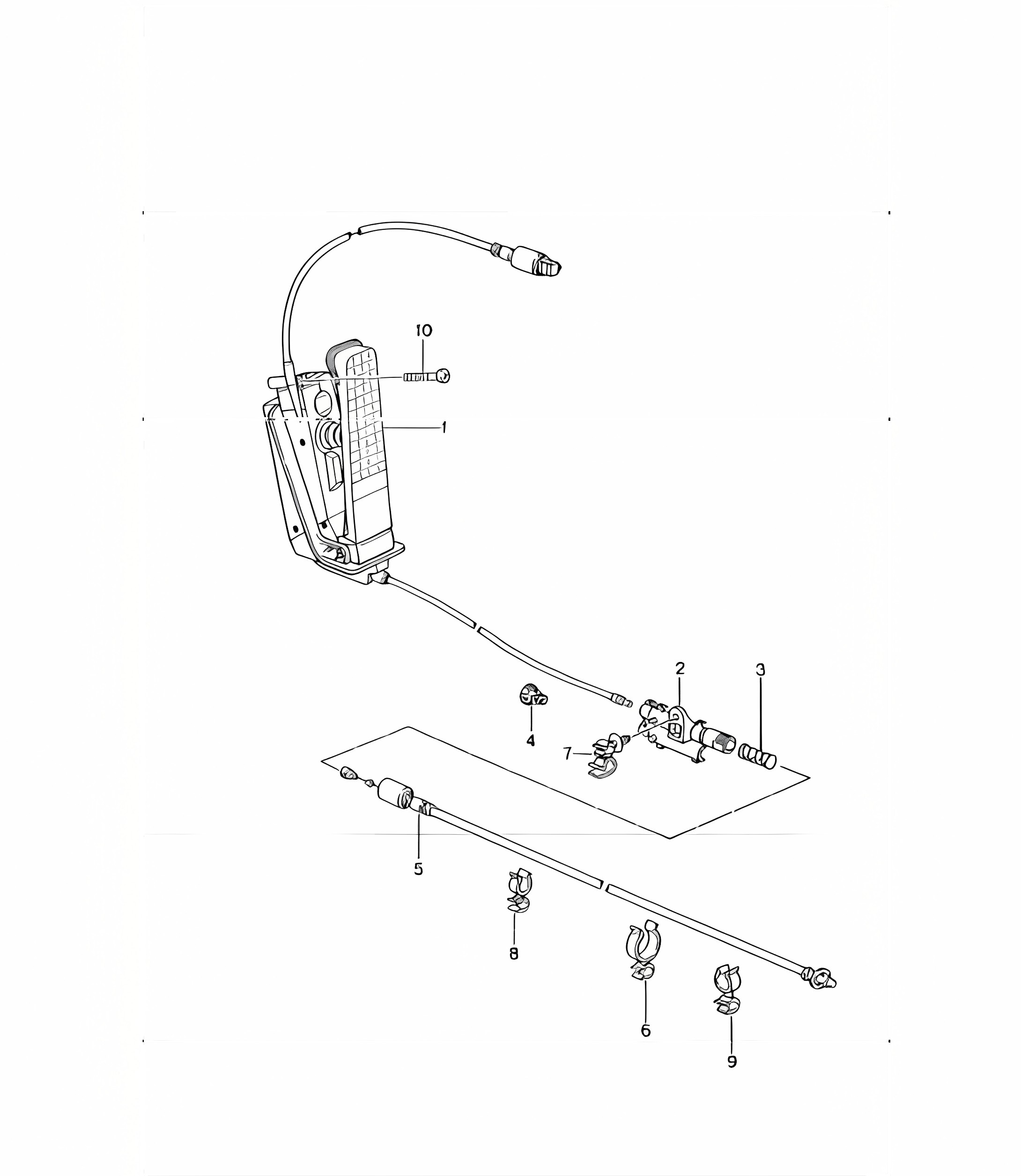 pedals accelerator control 996 GT3-1 1999-05