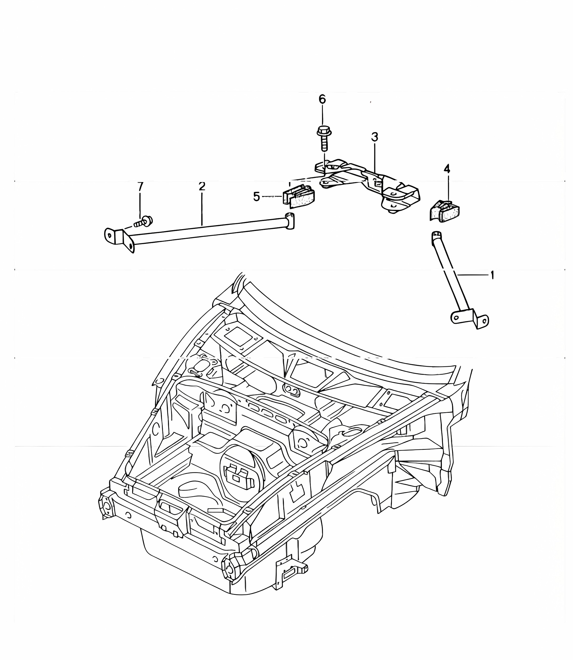 dome strut 996 GT3-1 1999-05