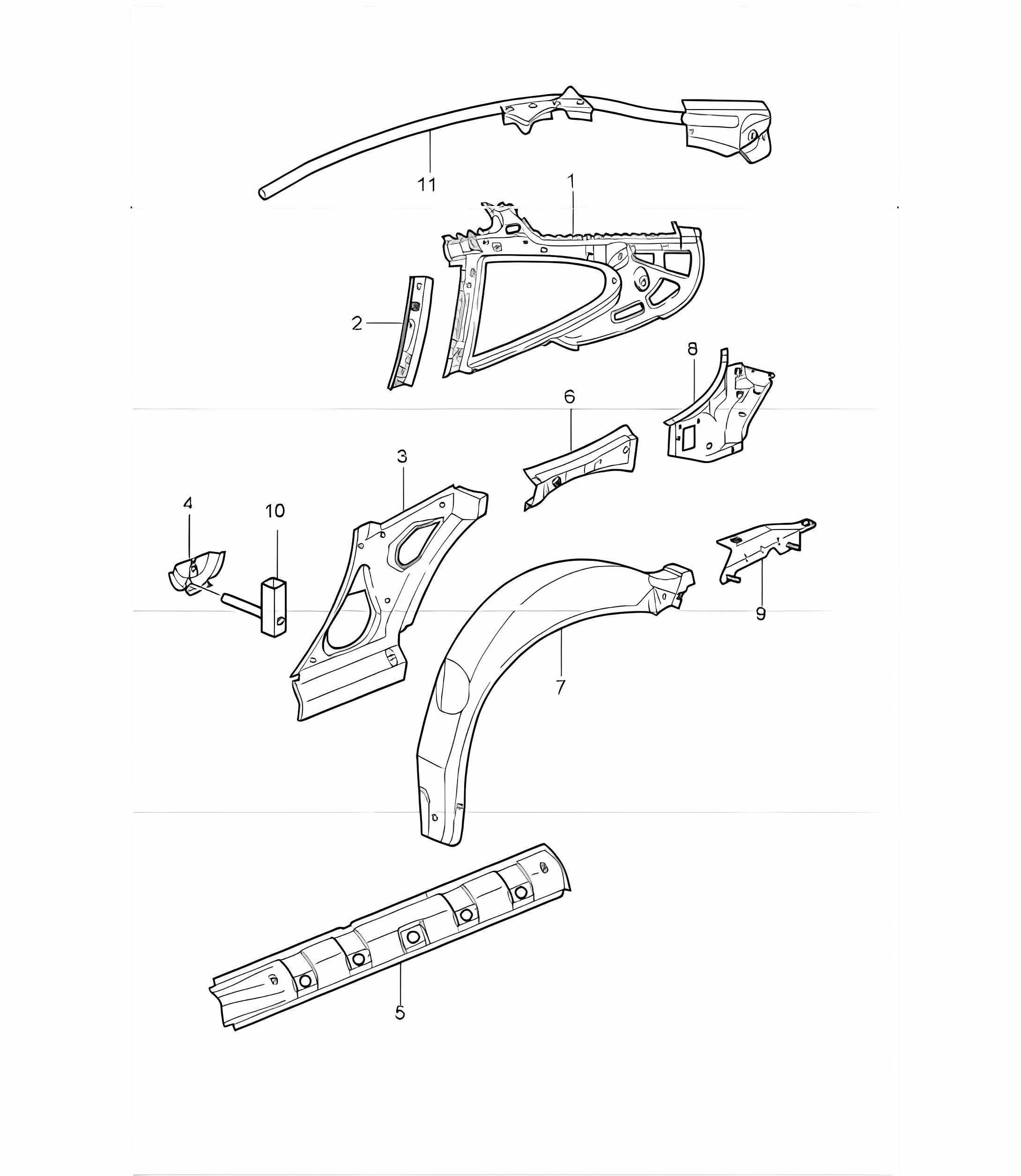side section inner 996 GT3-1 1999-05