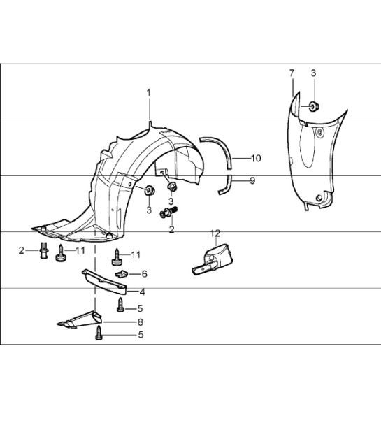 Diagram 801-75 Porsche 993 (911) C4S 1994-97 Body