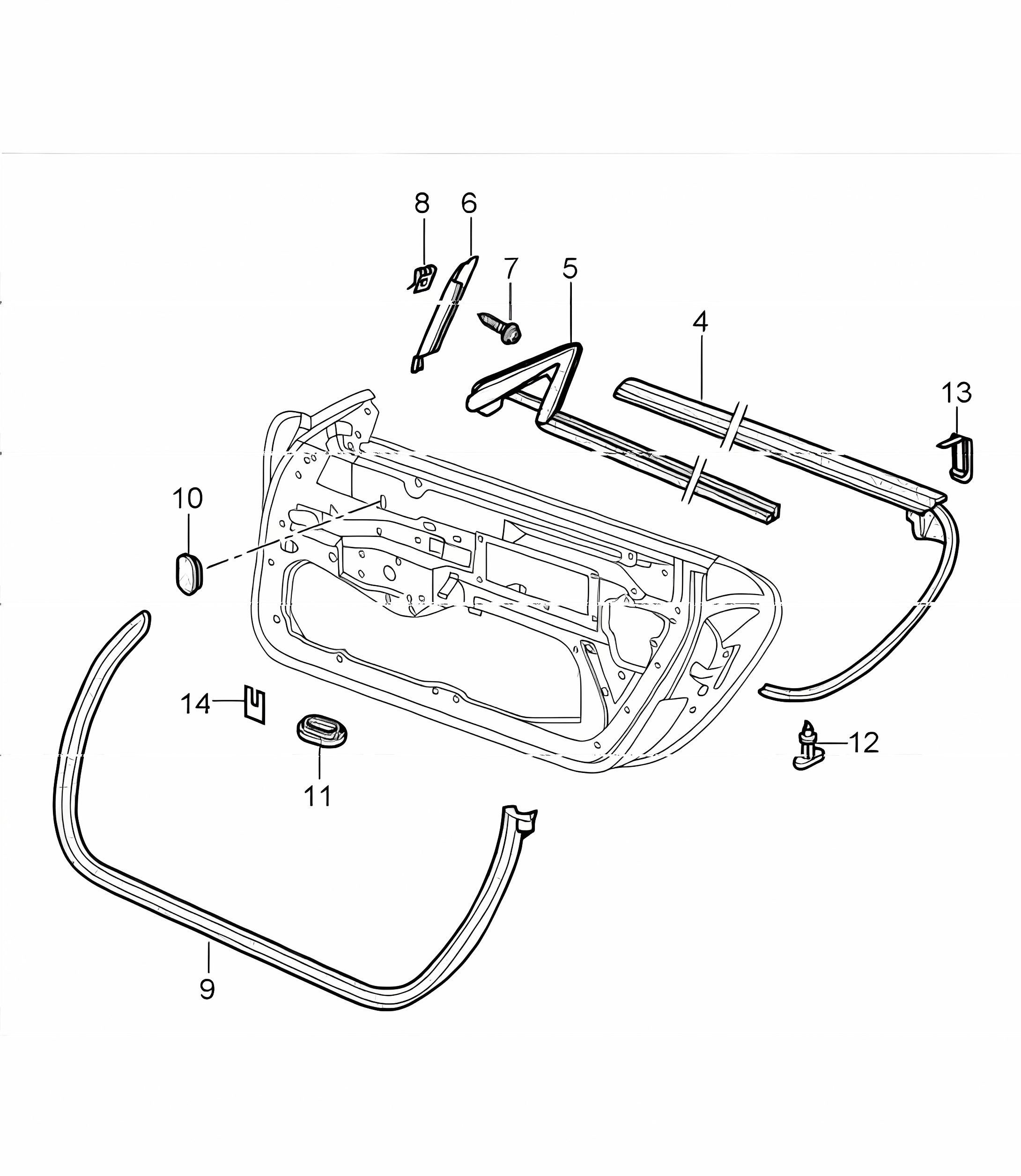 door seal 996 GT3-1 1999-05