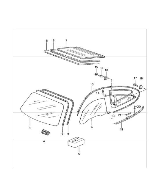 Diagram 805-00 Porsche 911 & 912 (1965-1989) Body