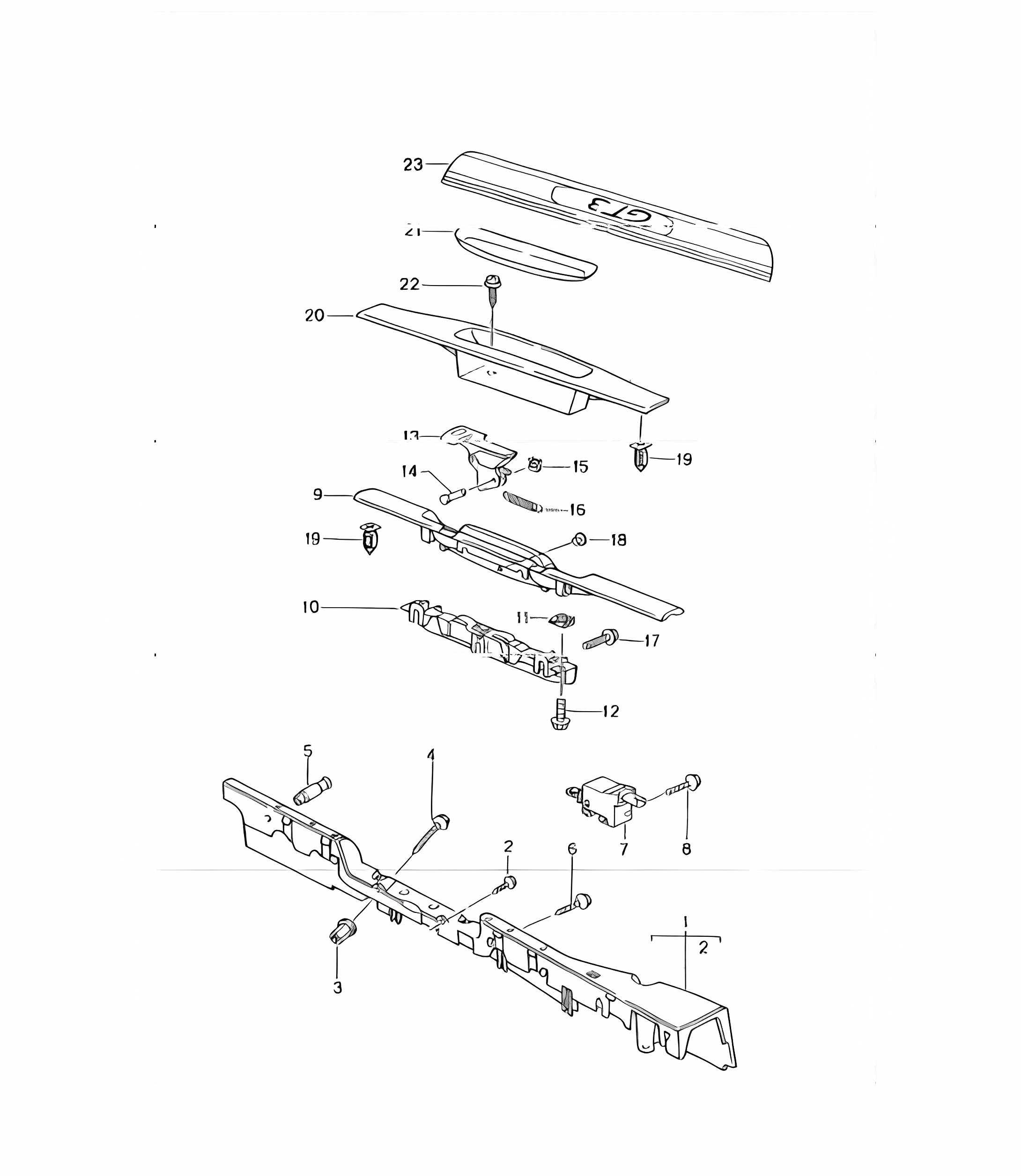 lining door sill 996 GT3-1 1999-05