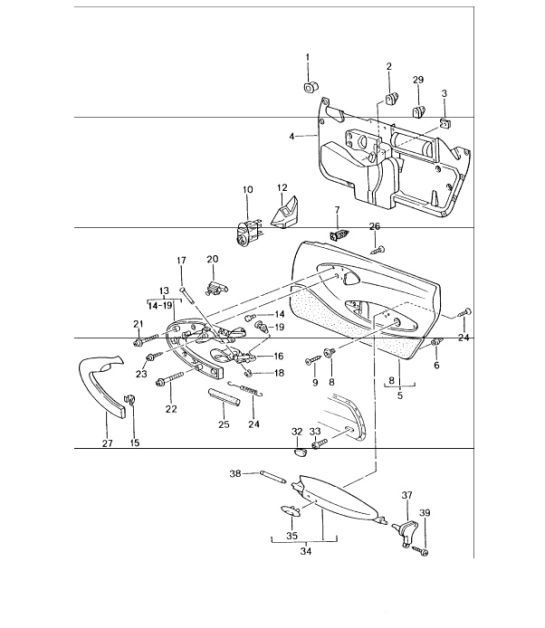Diagram 807-10 Porsche 924 (1977-1988) Body