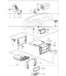 accessories dashboard trim 996 GT3-1 2002 ONWARDS