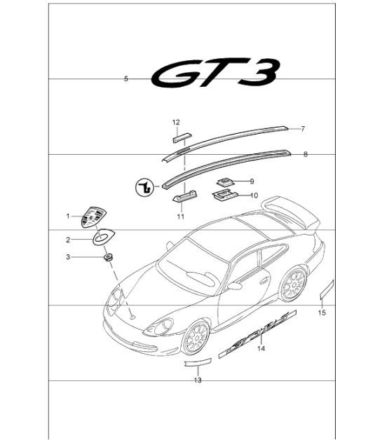 Diagram 810-00 Porsche 996 (911) (1997-2005) Body