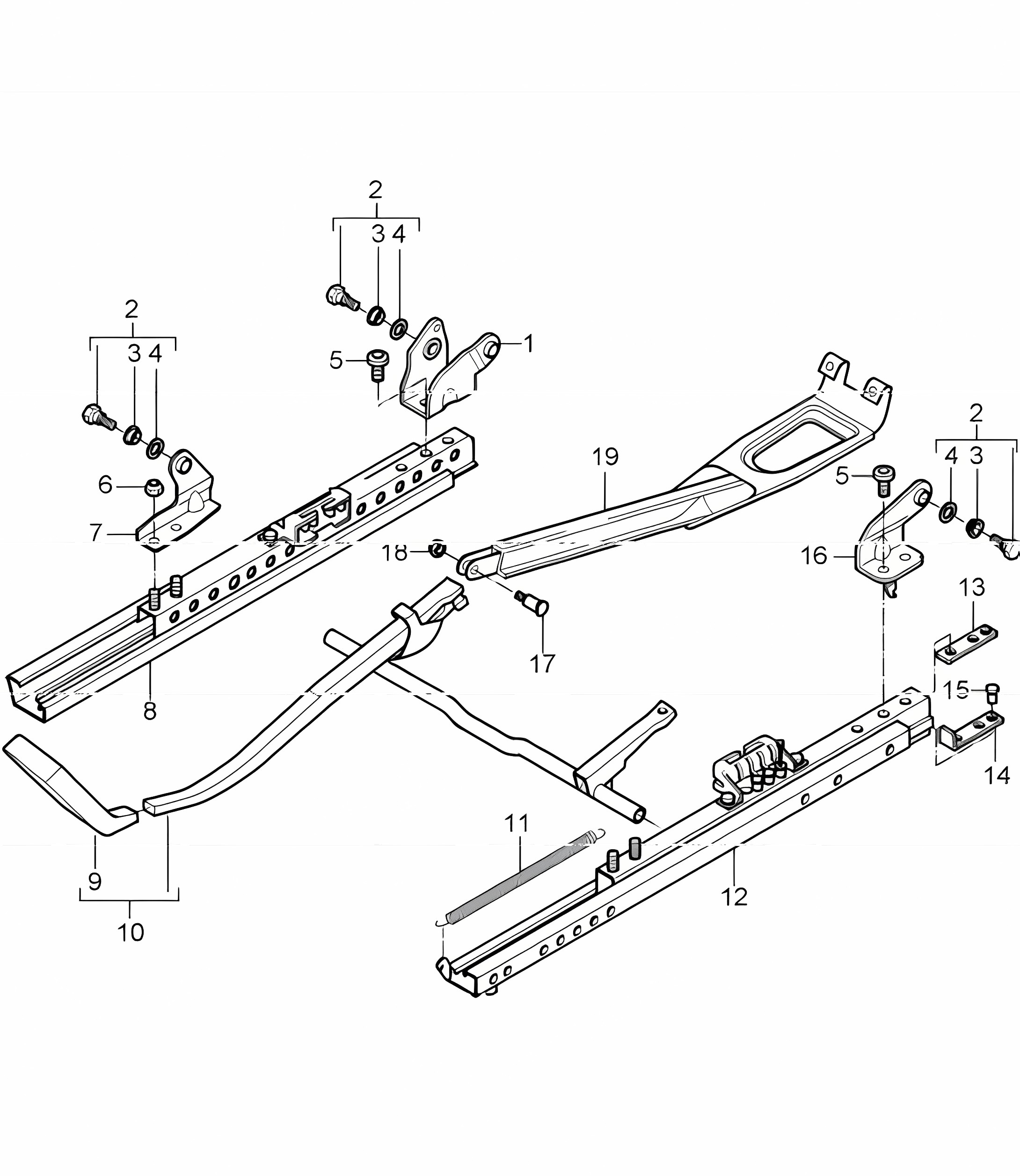 seat adjuster sports seat without height adjustment