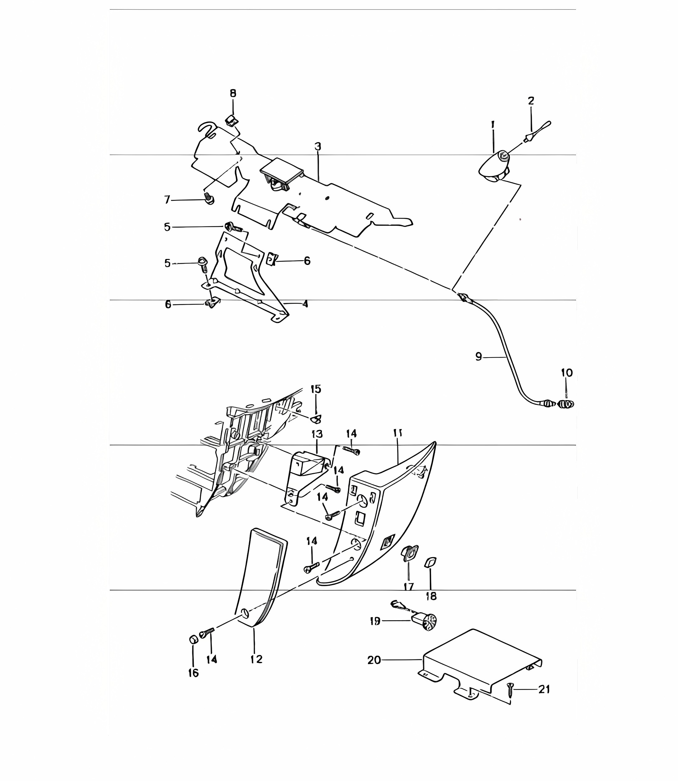 preparation for telephone (M618) for 996 GT3-1 1999-05