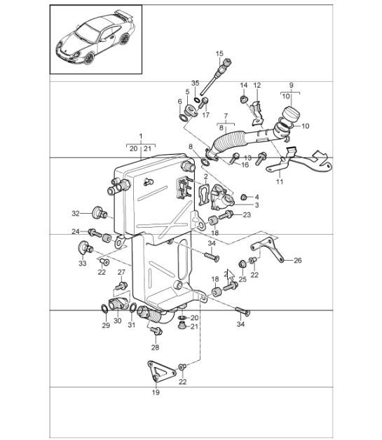 Diagram 104-07 Porsche 924S 2.5L 1986-87 