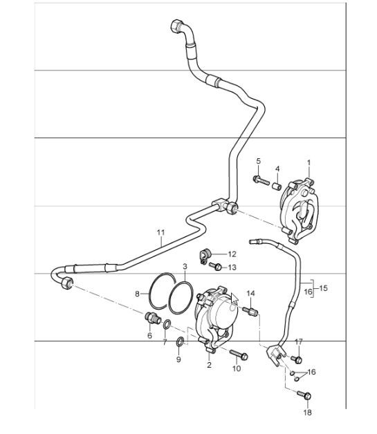 Diagram 104-20 Porsche Cayman GT4 3.8L 2015-16 Motor
