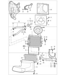 refroidissement par eau - 3 - pour 997 GT3 / GT3 RS M97.77 2010-11 et 997 GT3 RS 4.0 2011