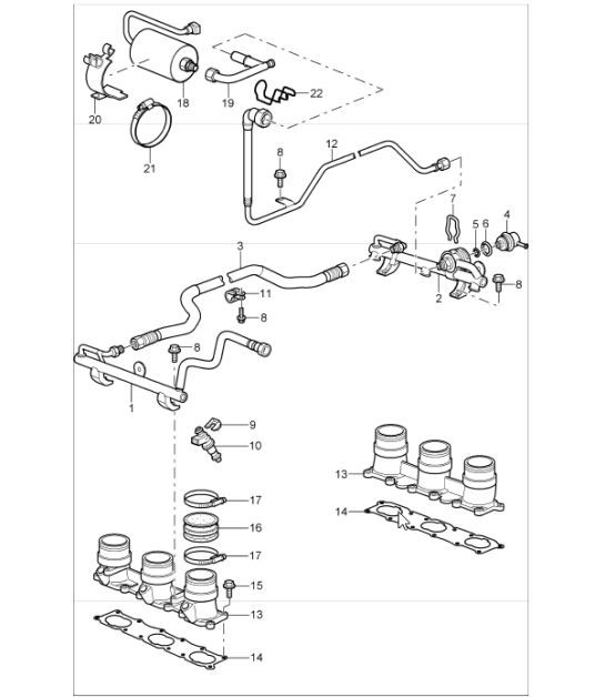 Diagram 107-05 Porsche 911 & 912 (1965-1989) Engine