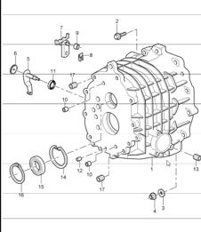 gear housing transmission cover 997 GT3 G97.90 UPTO 2009