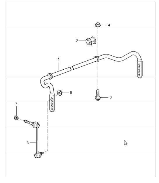 stabiliser 997 GT3 2007-11