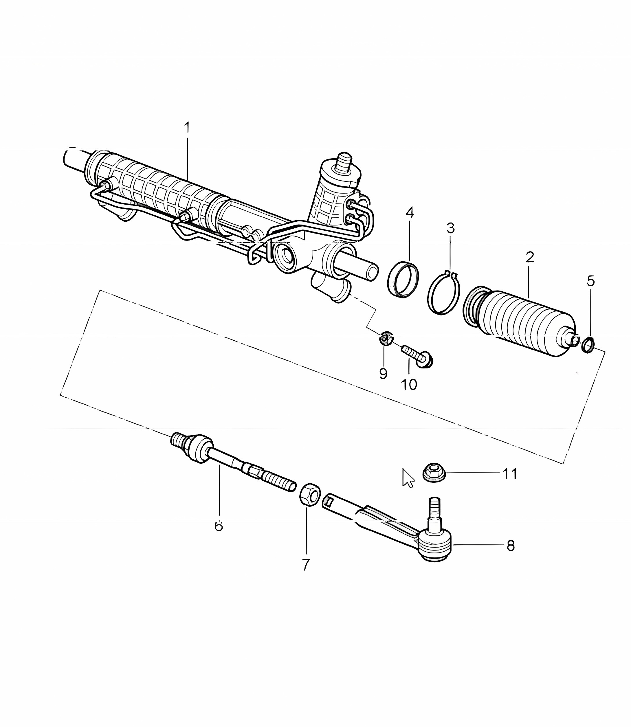 power steering, steering gear and steering parts 997 GT3 2007-11
