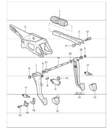 pedals 997 GT3 2007-11