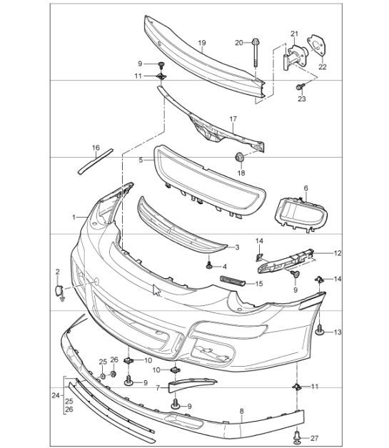 Diagram 802-00 Porsche Boxster 981 Spyder 3.8L 2016 Body