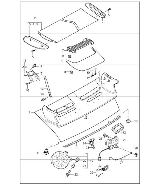 Diagram 803-06 Porsche 997 (911) MK1 2005-2008 Body
