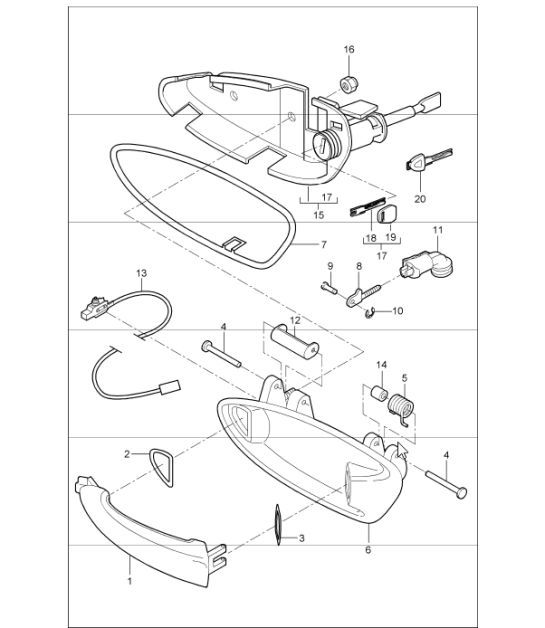 Diagram 804-20 Porsche Cayenne 9YA 2018-2023 