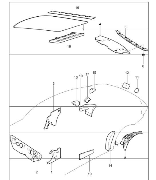 Diagram 807-15 Porsche 993 (911) C4S 1994-97 Body