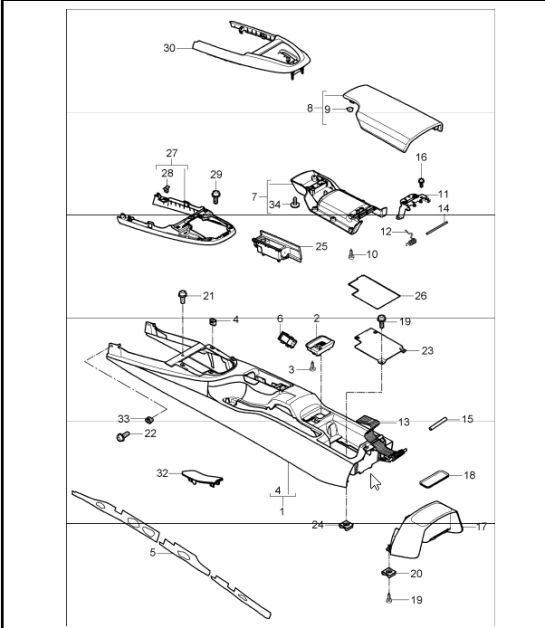 Diagram 809-20 Porsche 997 (911) MK1 2005-2008 Body