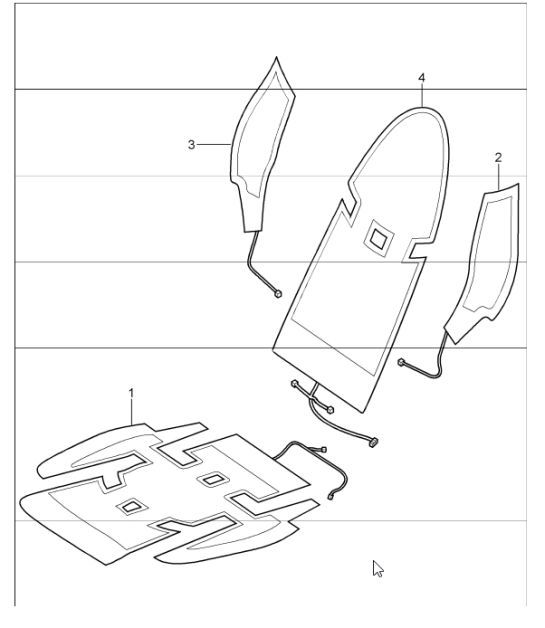 Diagram 817-28 Porsche Boxster 986/987/981 (1997-2016) Body