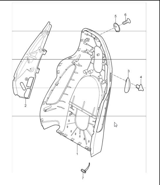 Diagram 817-30 Porsche 993 (911) RS 1994-97 Body