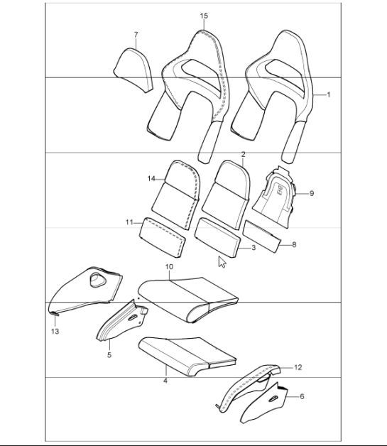 Diagram 817-97 Porsche 993 (911) C4S 1994-97 Body