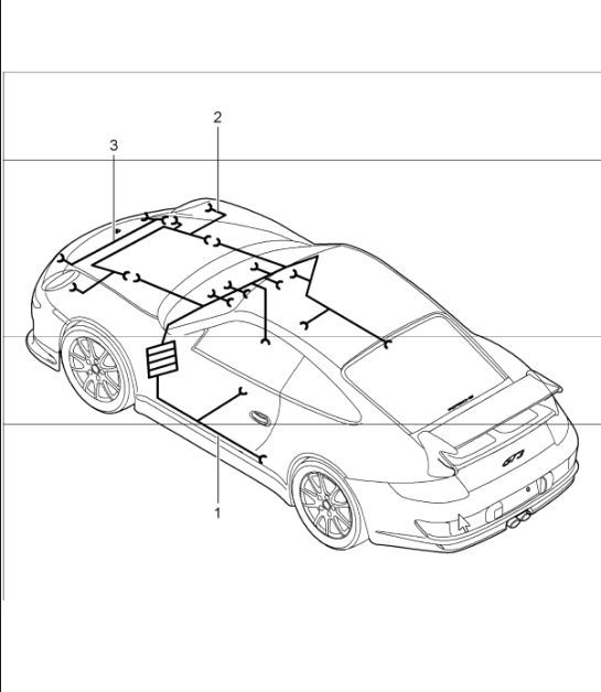 Diagram 902-10 Porsche Boxster 986/987/981 (1997-2016) Electrical equipment
