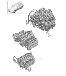 Replacement engine 981C Cayman GT4 2016