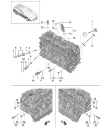 Cylinder head / Accessories / Valves 981C Cayman GT4 2016