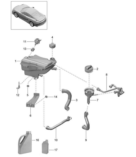 Diagram 105-020 Porsche 911 & 912 (1965-1989) Moteur