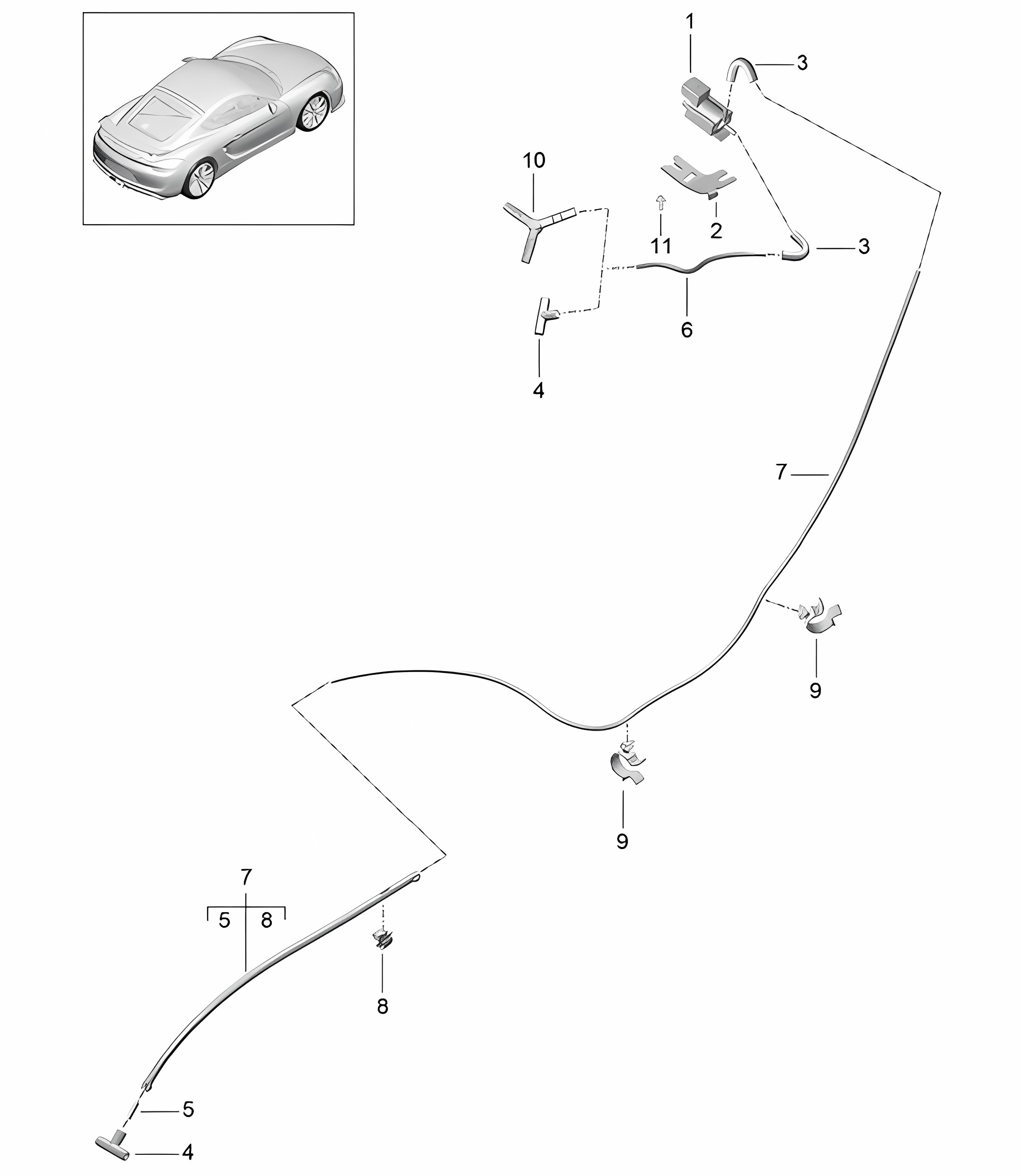 Exhaust system / Control (PR:XLF) 981C Cayman GT4 2016
