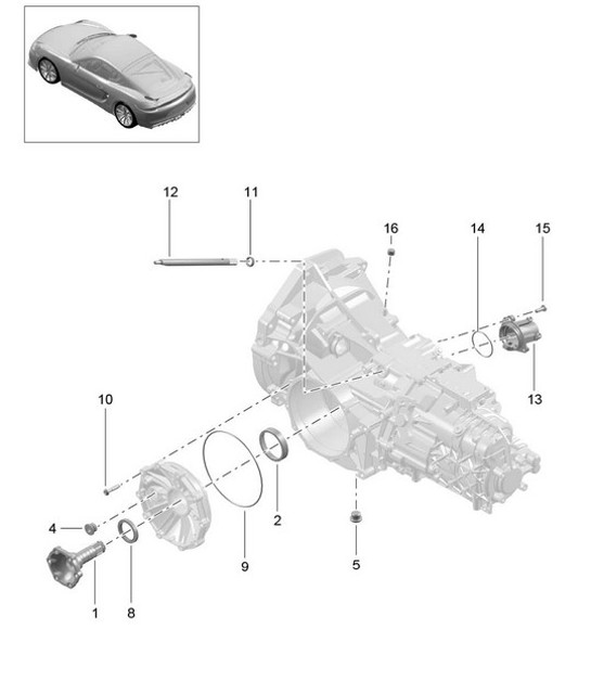 Diagram 302-005 Porsche Macan (95B) MK1 (2014-2018) Transmission